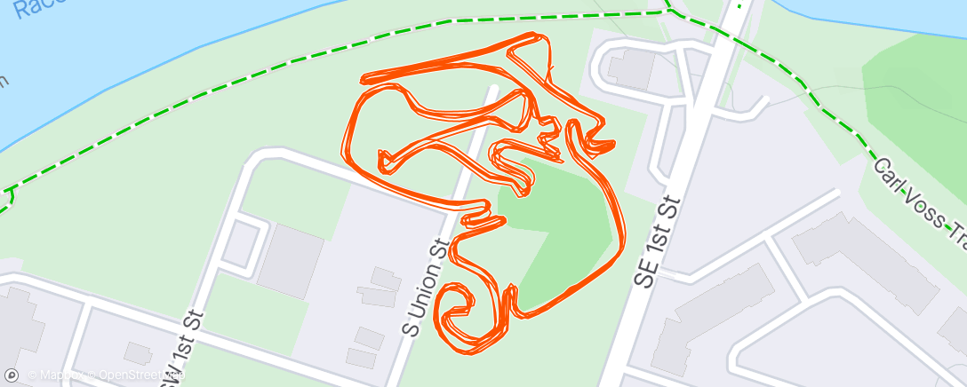 Map of the activity, Capital city cross relay
