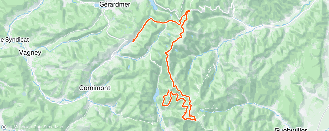 Map of the activity, Retour par les Crêtes sous la pluie et le brouillard 🥶