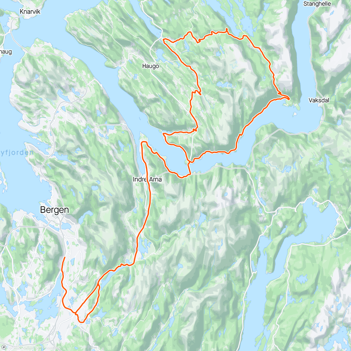 Carte de l'activité Osterøy klassikeren