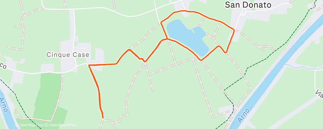 Map of the activity, Lunch Run