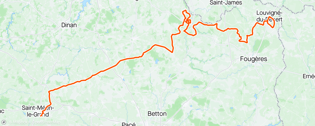 Map of the activity, Tour de Bretagne #6