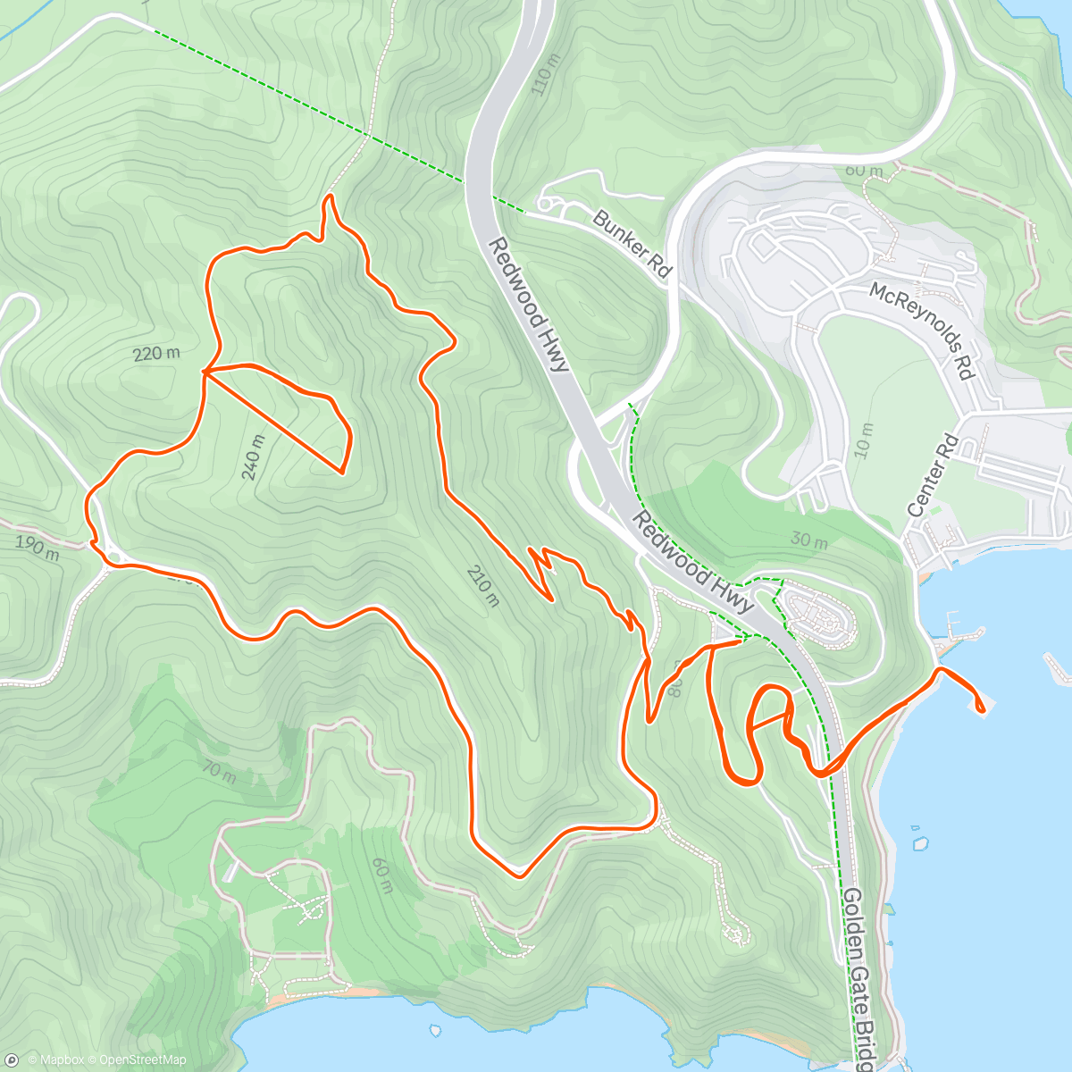 Map of the activity, 6/13/25 No Slack Friday - Chasing Anna Edition