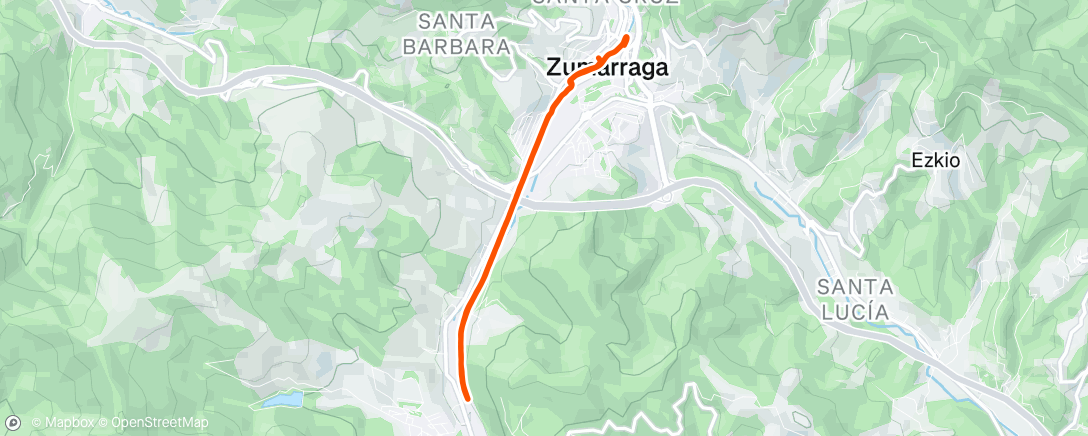 Map of the activity, Carrera de mañana