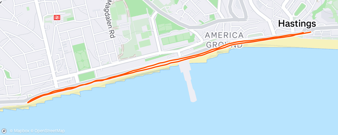 Map of the activity, Morning Run