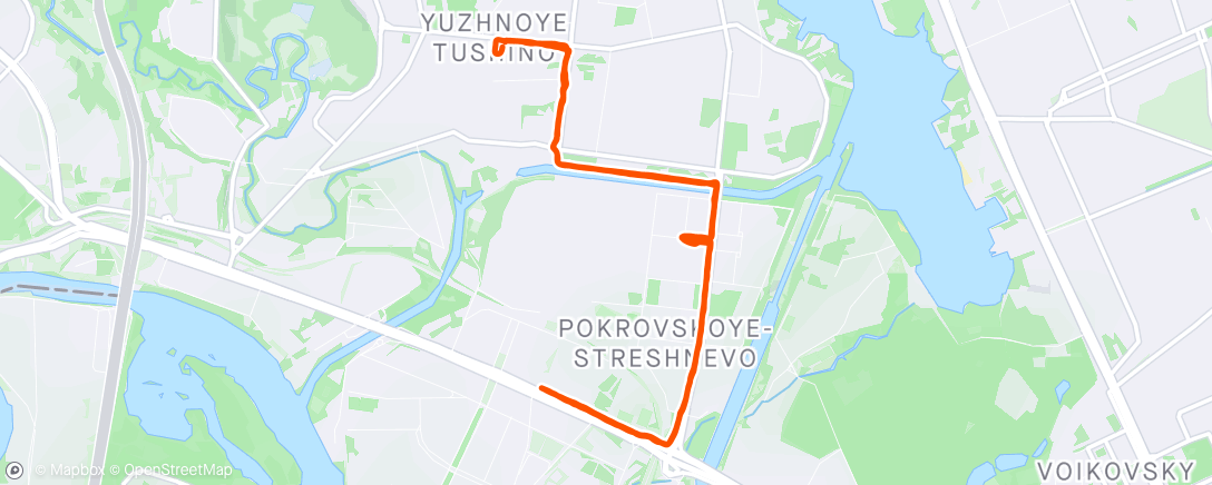 Map of the activity, Аэробная