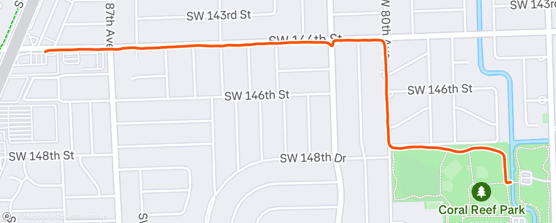 Map of the activity, Lunch Run