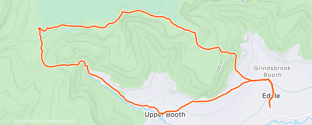 Карта физической активности (Kinder Scout loop)