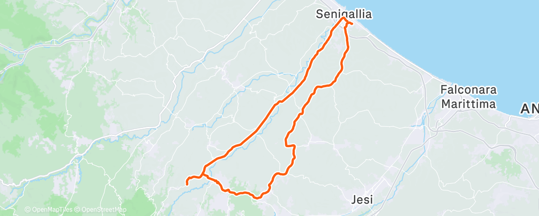 Map of the activity, Morning Ride