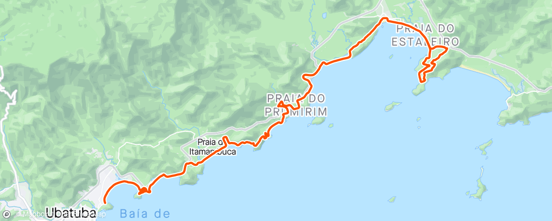 Map of the activity, Desafio 28 praias