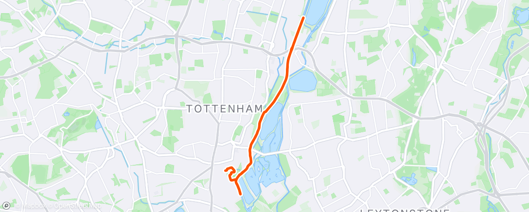Map of the activity, Morning Run
