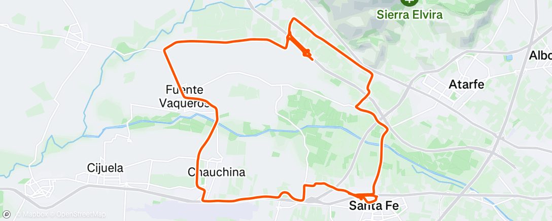 Map of the activity, Afternoon Ride