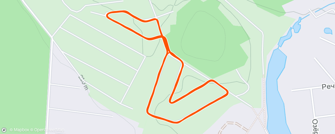 Map of the activity, Morning Run