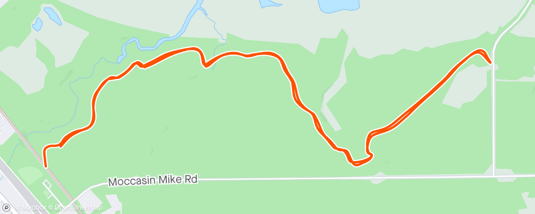 Map of the activity, NMTC Spring Series Bear Creek Trail