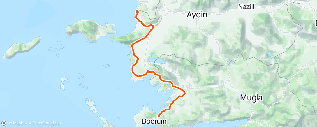 Map of the activity, Presidential Tour of Turkey: Stage 5