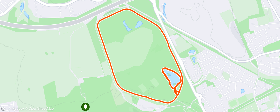 Map of the activity, Pontefract parkrun with Jacob