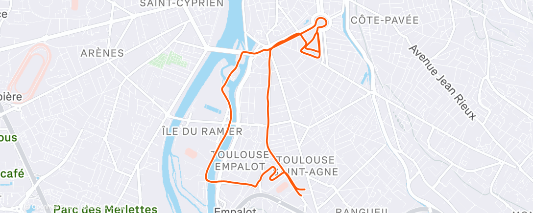 Карта физической активности (Footing du sursurlendemain et de la veille)