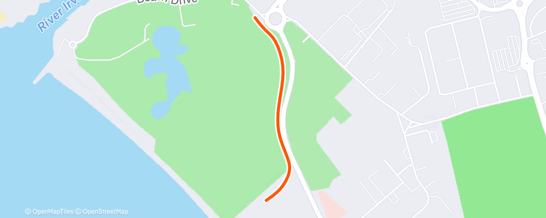 Map of the activity, Evening Ride