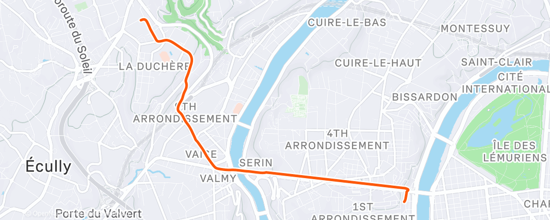 Map of the activity, Retour CrossFit