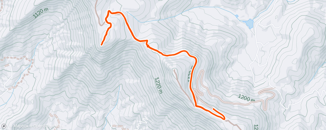 Map of the activity, Morning Hike