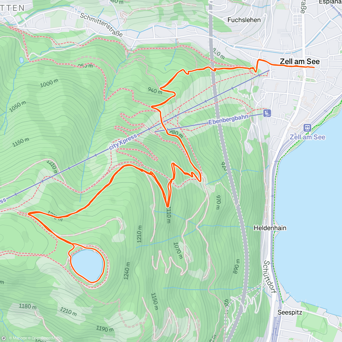 Map of the activity, Morning Run