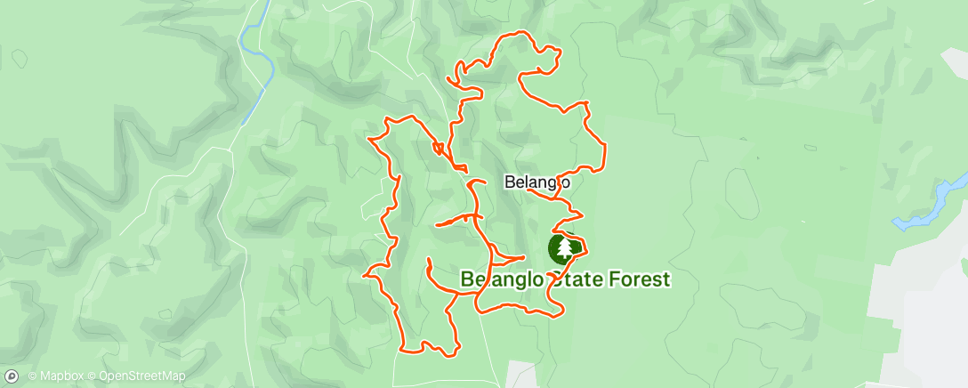 Map of the activity, Paddy Pallin 6h Rogaine - Belangalo
