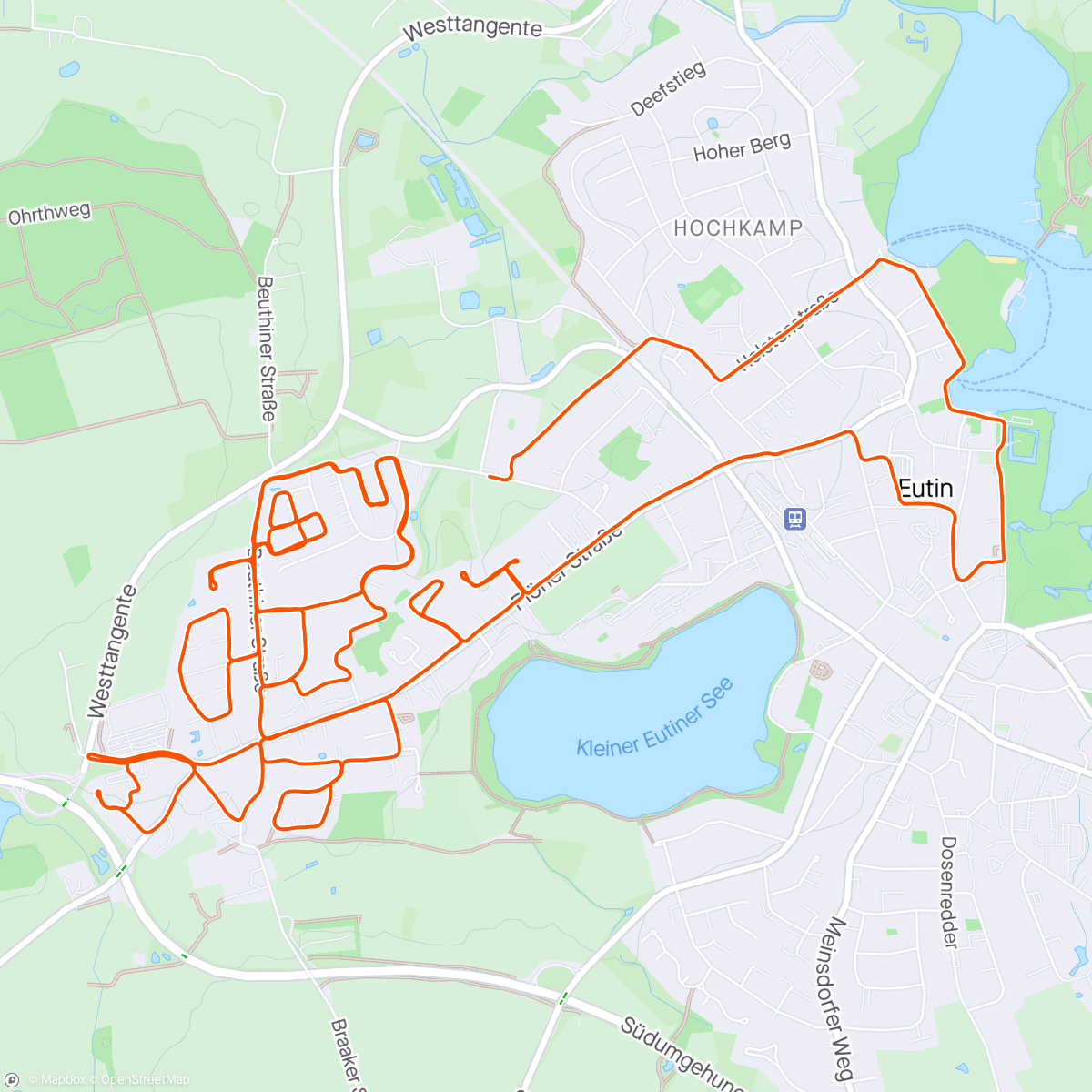 Map of the activity, Wieder Frost🥶🏃‍♂️