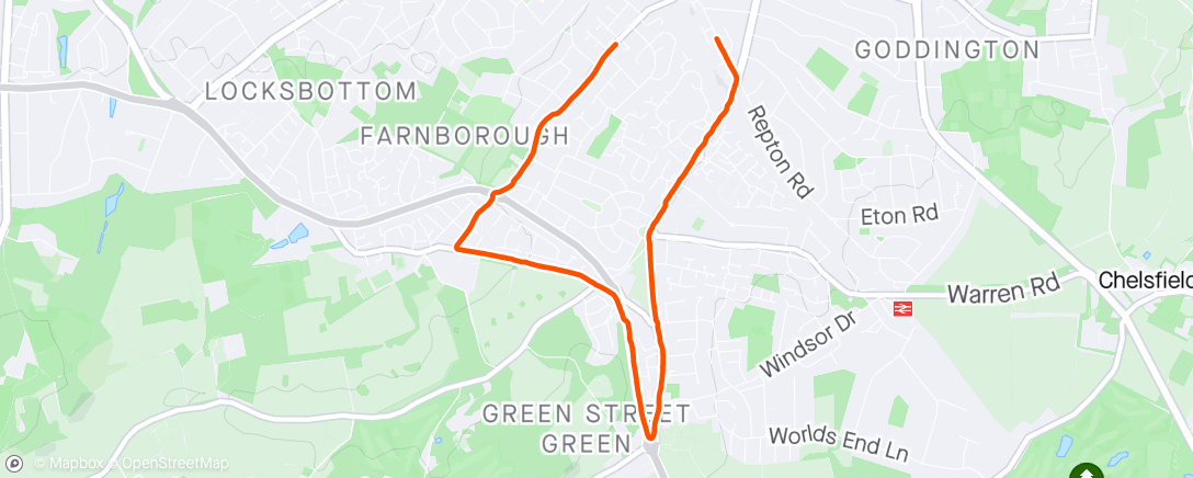 Map of the activity, Steady Run 🏃‍♂️