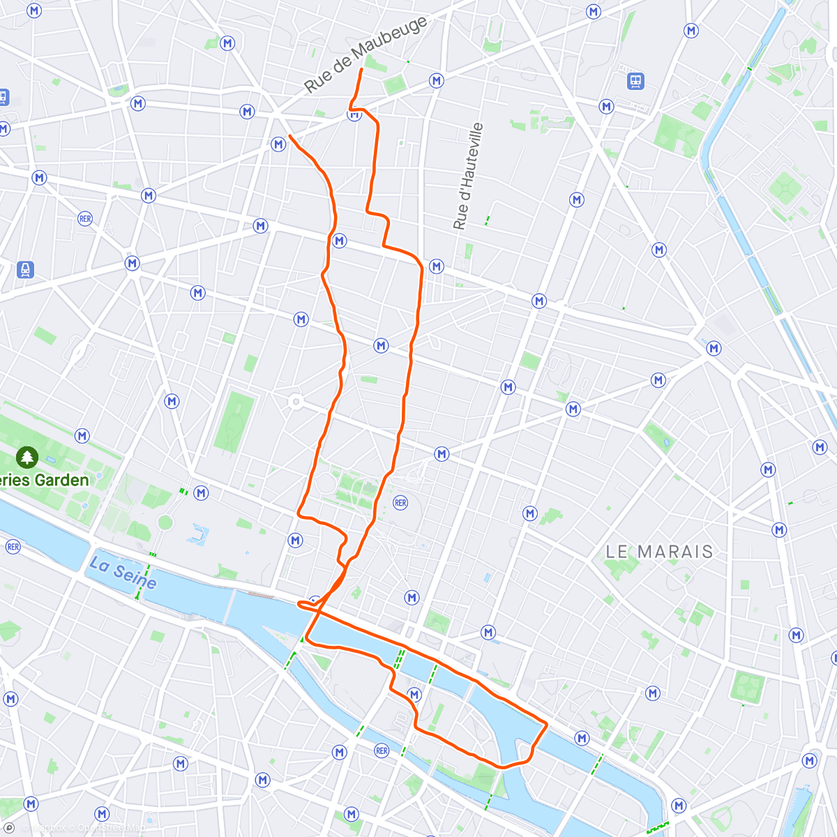 Map of the activity, 🏃🏻‍♂️#575 - Le matin
