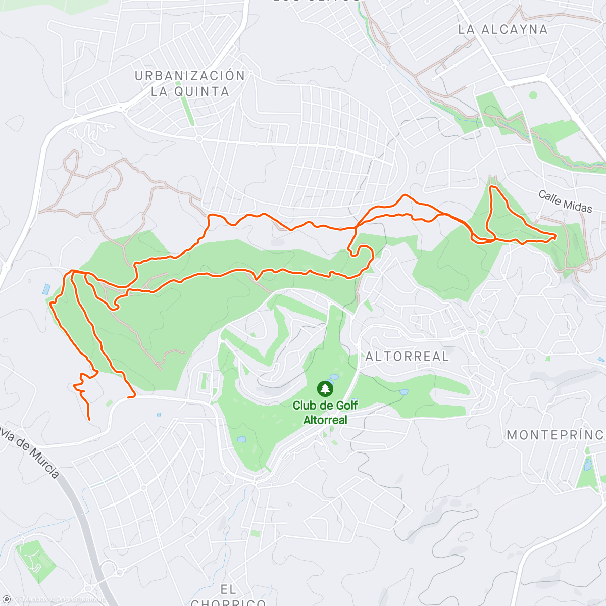 Mapa de la actividad, Trail salineoo🤙