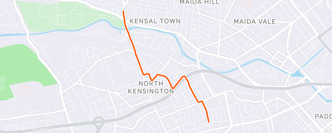 Map of the activity, Morning Ride