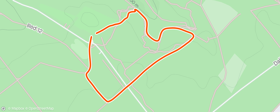 Map of the activity, Dalby Gravel Duathlon - Run 2