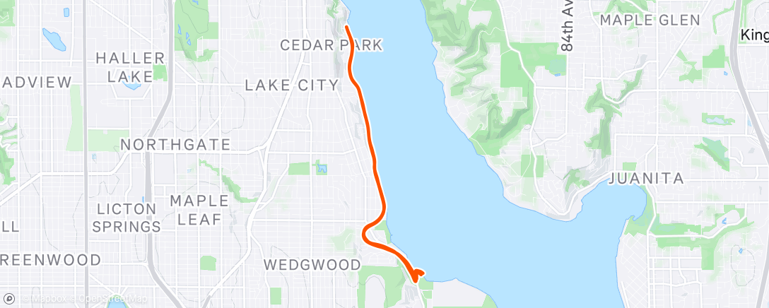 Carte de l'activité Morning Run