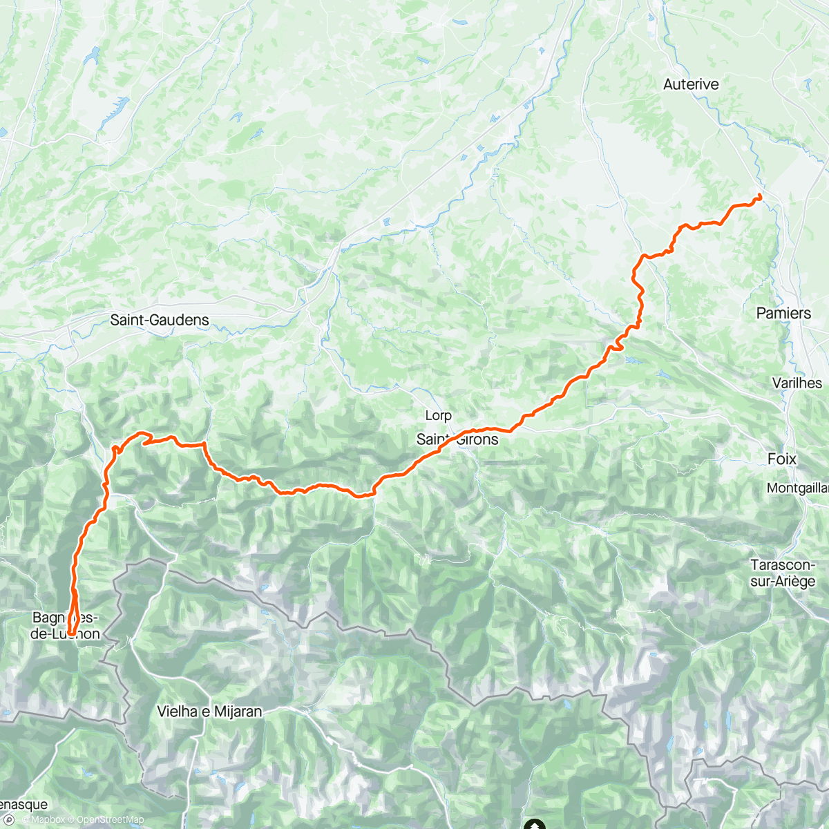 Map of the activity, Ronde de l’Isard - Stage 3 🥈