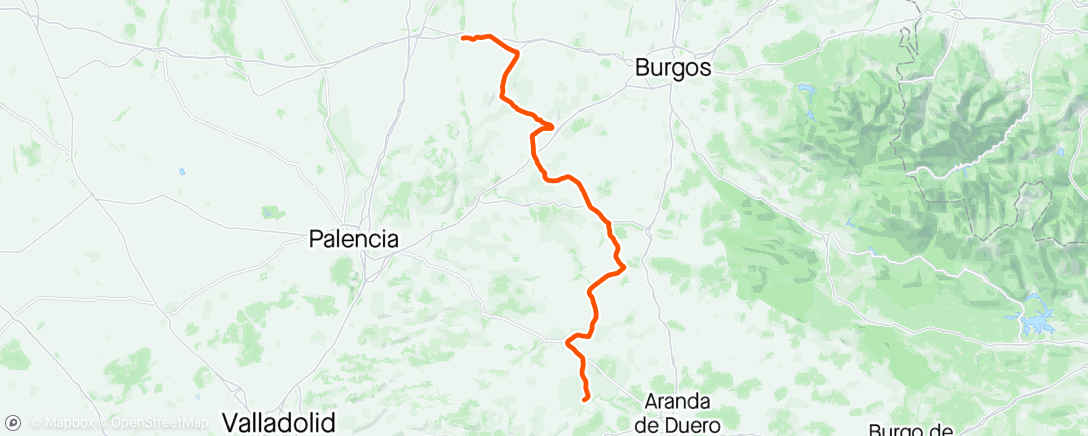 Map of the activity, Vuelta Burgos stage 3