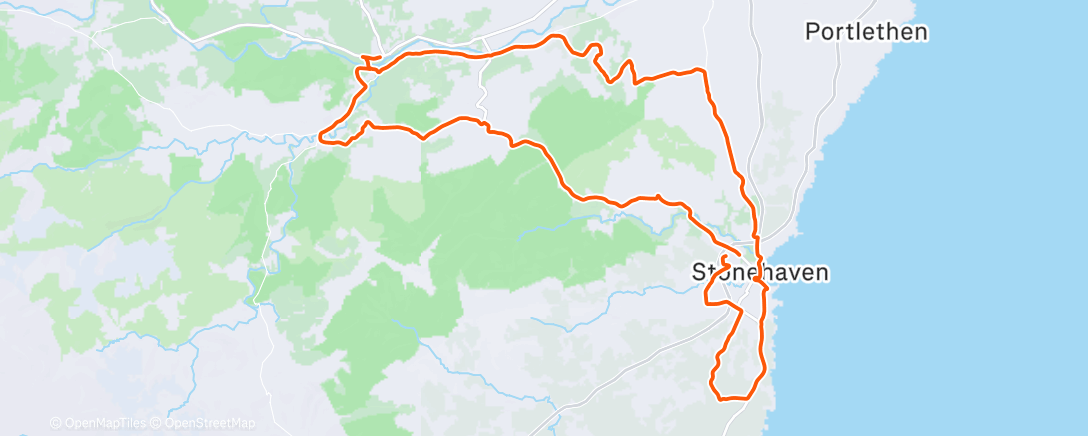Map of the activity, Morning Ride