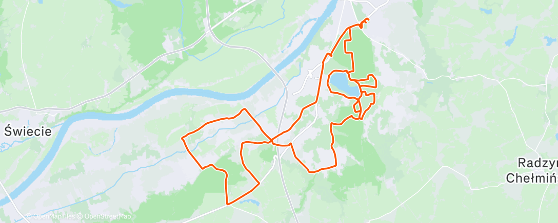 Map of the activity, Lunch Gravel Ride