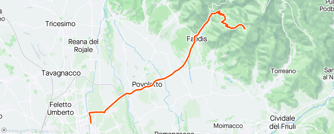 Map of the activity, Valle UP