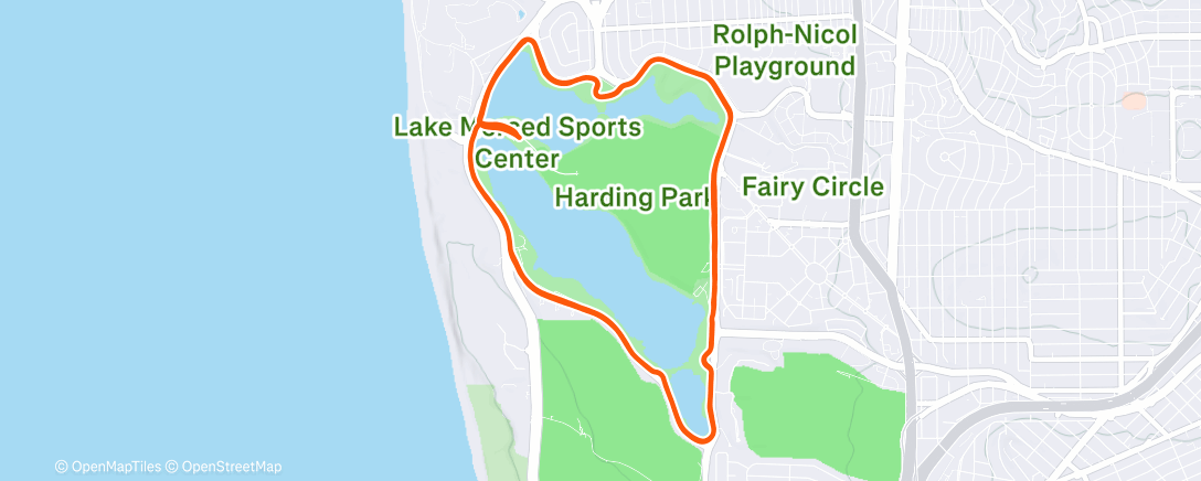 Map of the activity, Easy with a mix of speed