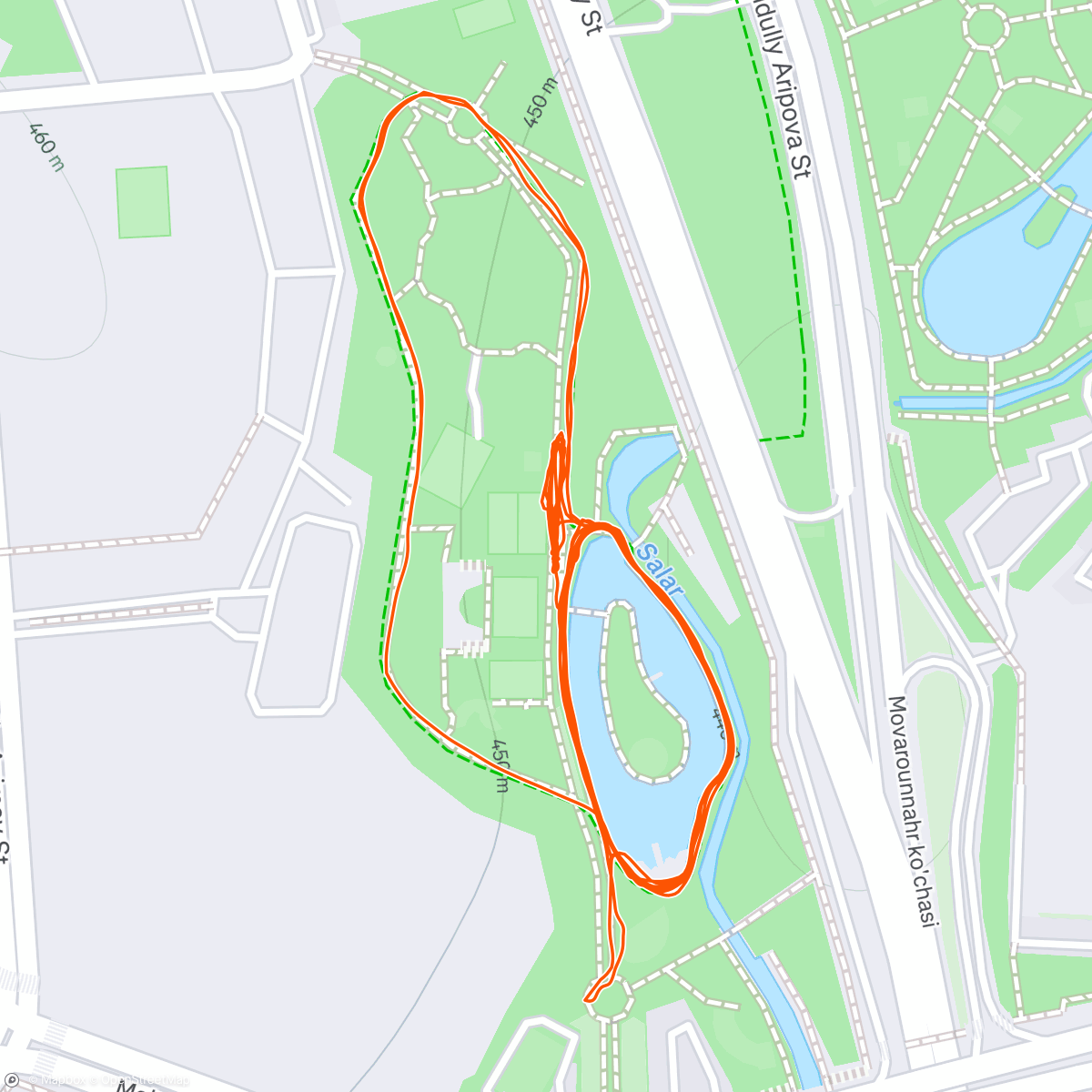 Map of the activity, Lactic Acid Wednesday