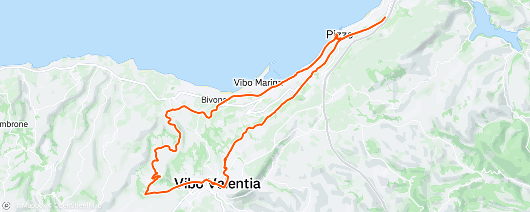 Map of the activity, Giro dell'ora di pranzo