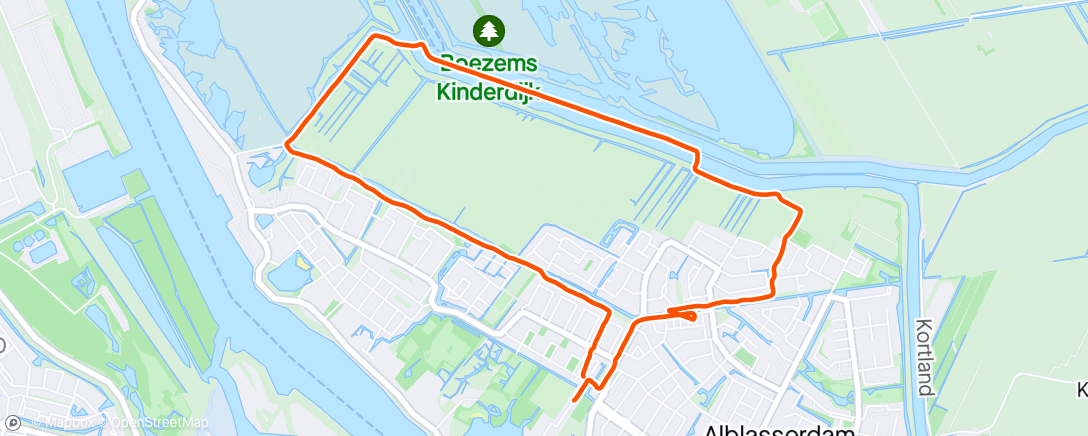 Map of the activity, Namiddagloop 🏃🏼‍♀️💨🏃🏼‍♀️