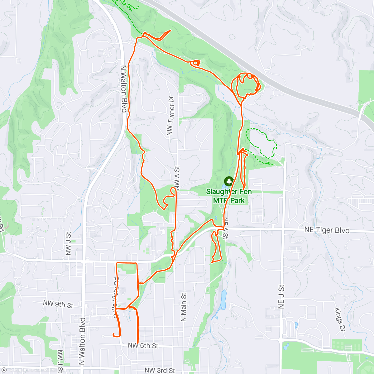 Map of the activity, Empty trails & Heron peepin'  🚴‍♀️🩵