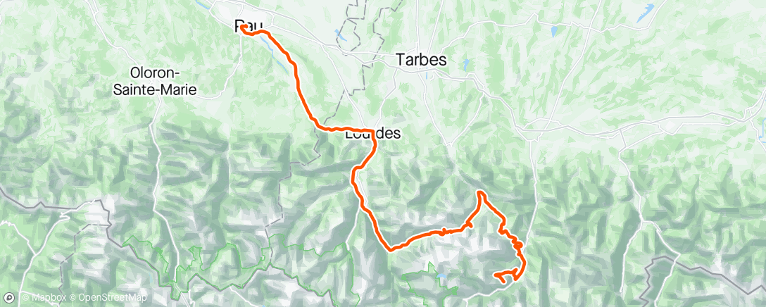 Map of the activity, Tdf stage 14