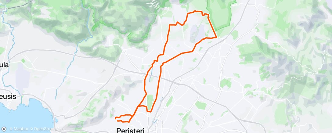 Map of the activity, Morning Ride