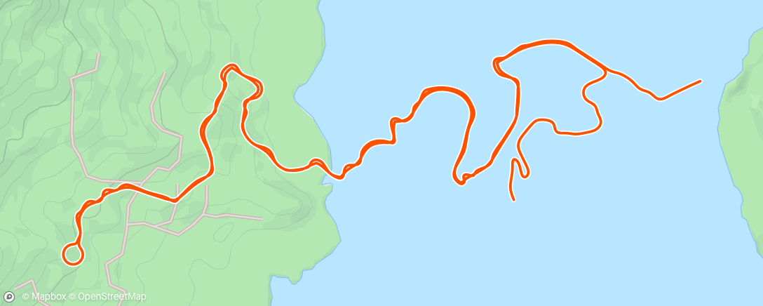 Map of the activity, Zwift - Indoro: Resistenza Aerobica on Old La Honda in Watopia