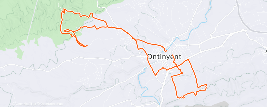 Карта физической активности (Bicicleta a la hora del almuerzo)