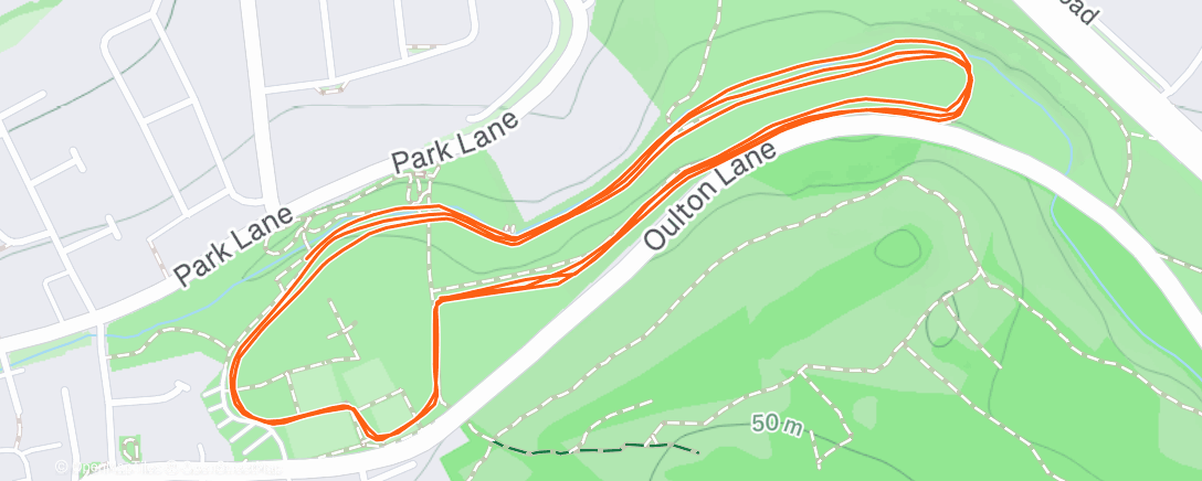 Карта физической активности (Christmas Day parkrun)