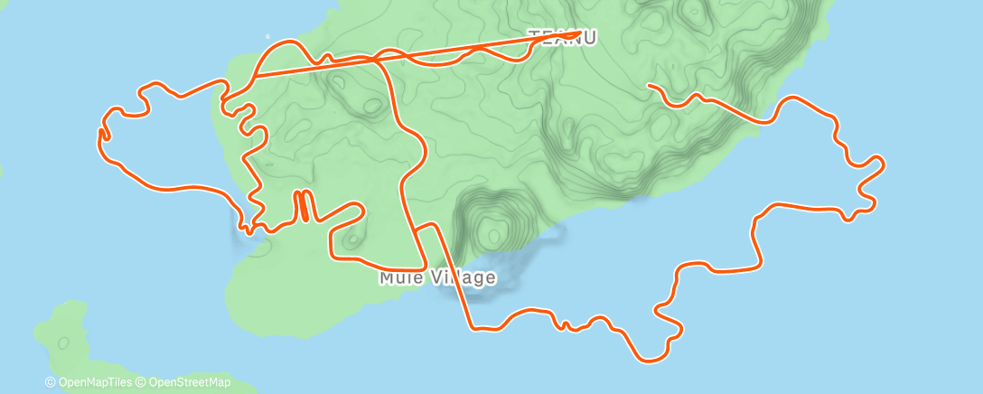 Map of the activity, Zwift - Group Ride: Rapha Festive 500 with Genie @ 3.7 W/KG on Watopia's Waistband in Watopia