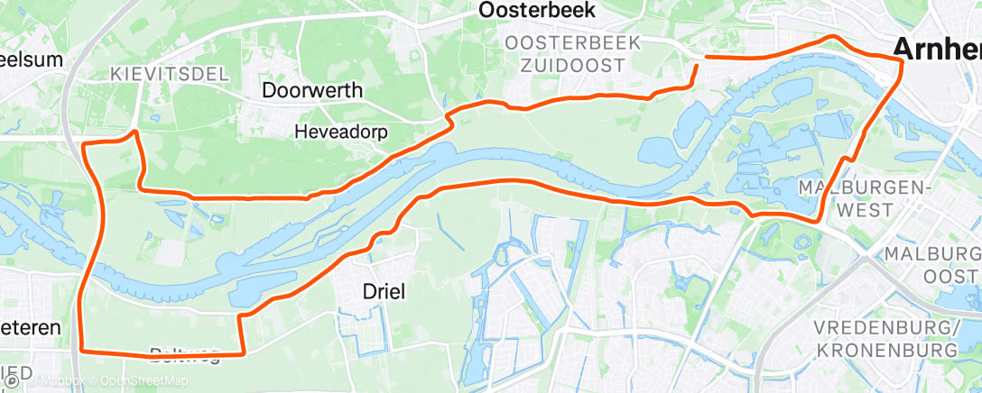 Map of the activity, Specialized podcast lunchride
