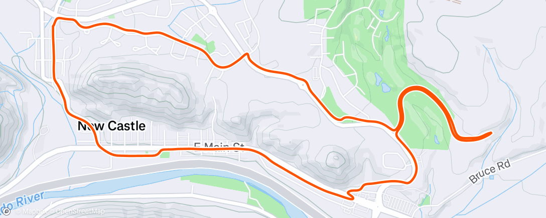 Map of the activity, Morning Run